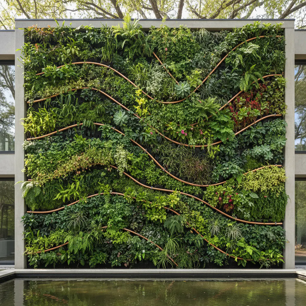 Final review of a vertical garden